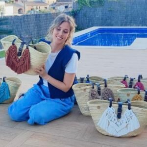 "Cabàs Bogamarí" Capazo Macramé