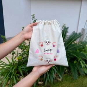 Bolsa de cordones ilustrada